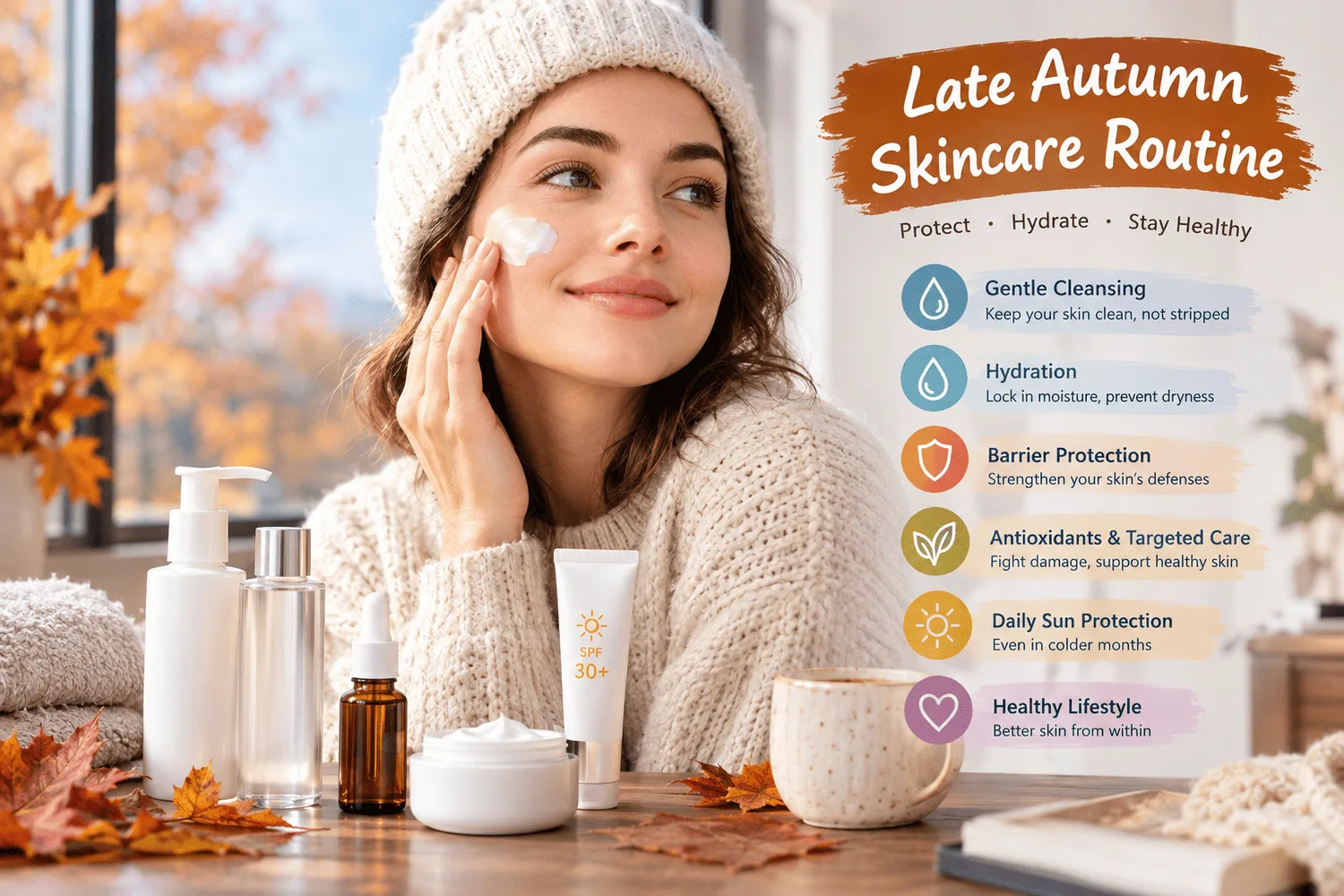 Late Autumn Skincare Routine : A Preventive Step Not to Be Neglected