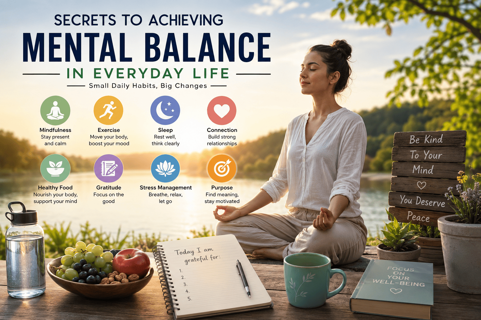 Secrets to Achieving Mental Balance in Everyday Life : A Complete Guide to Emotional Well-Being and Inner Peace