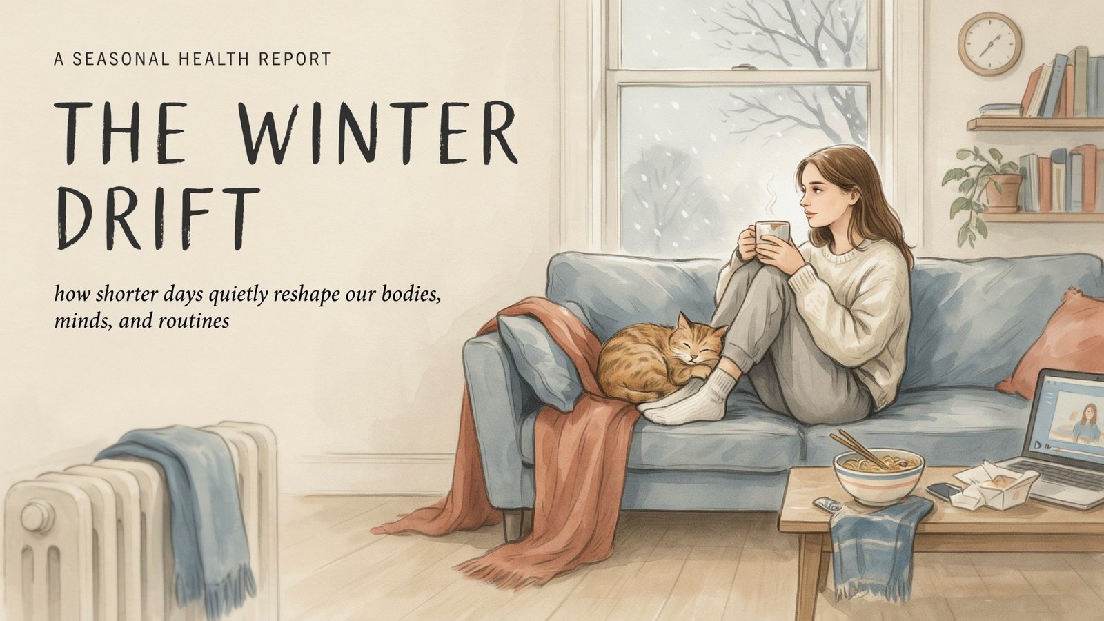 How does reduced activity in winter affect weight, mood, and overall health ?